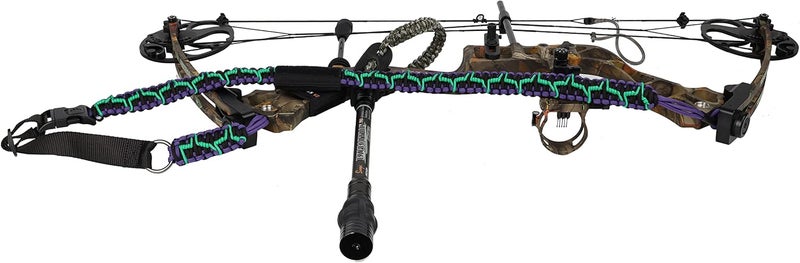 Sunya Paracord Compound Bow Sling with V2 Upgraded Magnetic Connection System. Lightweight Hands Free Shoulder Carrying Sling for Bow Hunting, Field Archery and 3D - Image 4